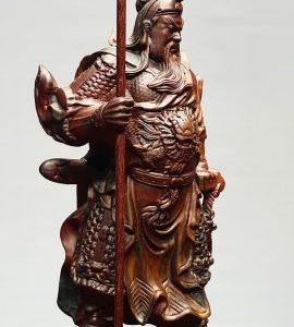 Quan Công Chống Đao Gỗ Trắc