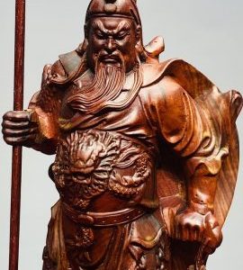 Quan Công Chống Đao Gỗ Trắc