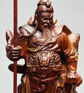 Quan Công Chống Đao Gỗ Trắc