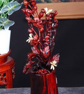 Bình Hoa Lan Gỗ Trắc