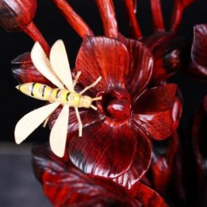 Bình Hoa Lan Gỗ Trắc