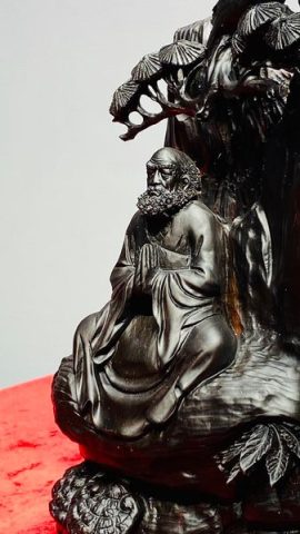 Đạt Ma Ngồi Thiền Gỗ Trắc