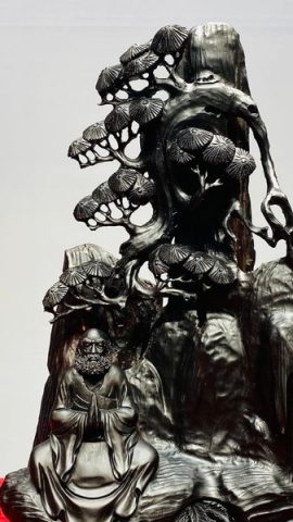 Đạt Ma Ngồi Thiền Gỗ Trắc