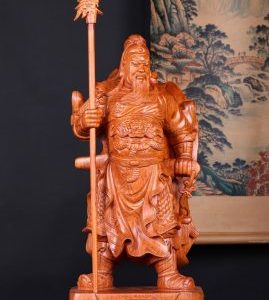 Quan Công Chống Đao Gỗ Hương