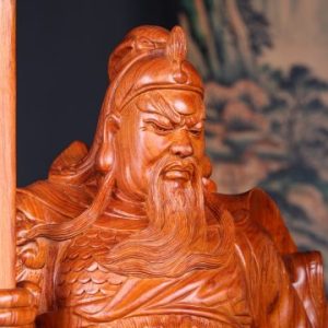 Quan Công Chống Đao Gỗ Hương
