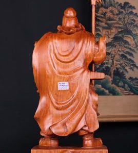 Quan Công Chống Đao Gỗ Hương