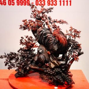 Gia Đình Gà Tứ Bình Gỗ Trắc