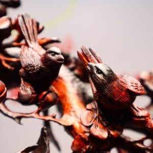 Gia Đình Gà Tứ Bình Gỗ Trắc