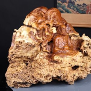 Đạt Ma Ngồi Thiền Gỗ Nu Hương