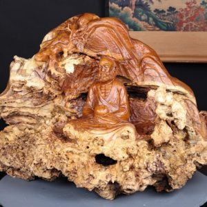Đạt Ma Ngồi Thiền Gỗ Nu Hương