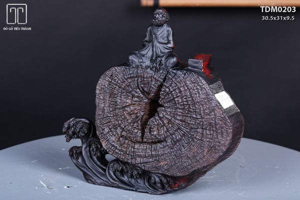 Đạt Ma Ngồi Thiền Gỗ Trắc