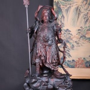 Quan Công Chống Đao Gỗ Trắc