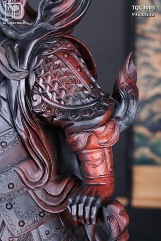 Quan Công Chống Đao Gỗ Trắc