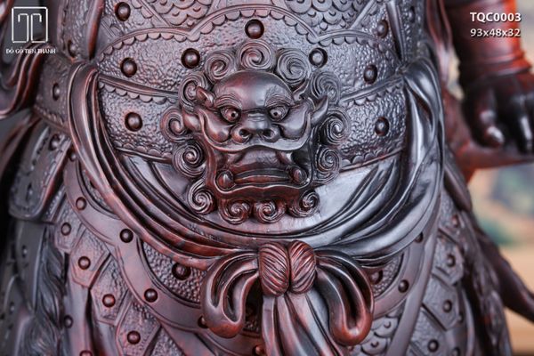 Quan Công Chống Đao Gỗ Trắc