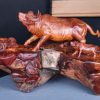 Trâu Phụ Tử Gỗ Hương Ôm Đá Tự Nhiên
