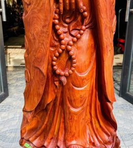 Đạt Ma ngự song long gỗ hương.