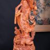 Đạt Ma Đứng Nghê Quá Hải Gỗ Hương