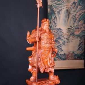 Quan Công Chống Đao Gỗ Hương