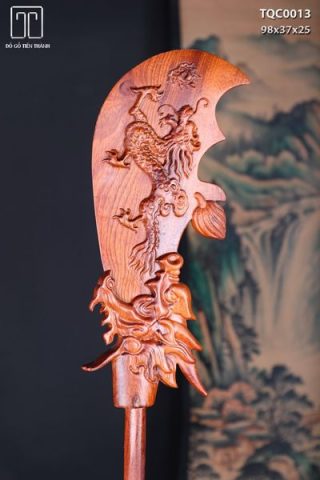 Quan Công Chống Đao Gỗ Hương