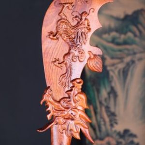 Quan Công Chống Đao Gỗ Hương