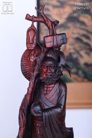 Đạt Ma Khất Thực Gỗ Trắc