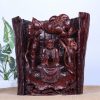 Đạt Ma Ngồi Thiền Hoa Sen Gỗ Tử Đàn