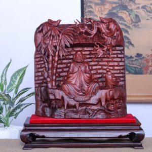 Đạt Ma Ngồi Thiền Gỗ Tử Đàn