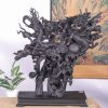 Nhất Long Vờn Ngọc Gỗ Mun Sừng Khánh Hoà