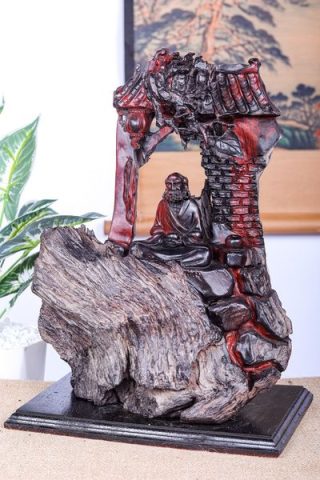 Đạt Ma Ngồi Thiền Gỗ Trắc