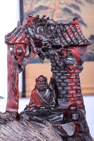 Đạt Ma Ngồi Thiền Gỗ Trắc
