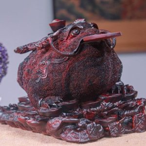Thiềm Thừ Tài Lộc Gỗ Trắc