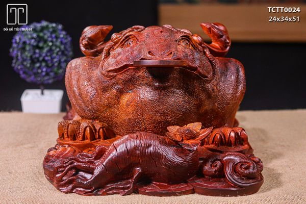Cóc Thiềm Thừ Nhân Sâm Gỗ Hương