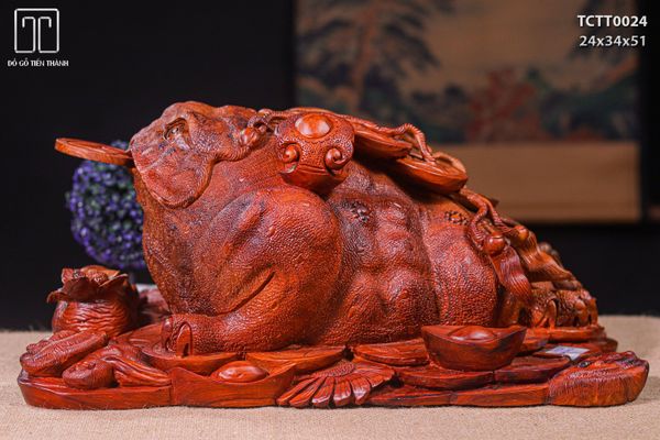 Cóc Thiềm Thừ Nhân Sâm Gỗ Hương
