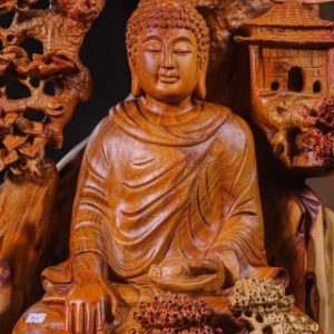 Phật Ngồi Thiền Gỗ Hương
