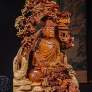 Phật Ngồi Thiền Gỗ Hương
