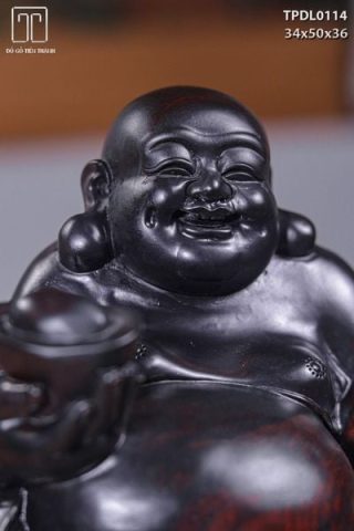 Di Lạc Tam Tiểu Nhất Nghê Ngồi Bao Tiền Gỗ Trắc