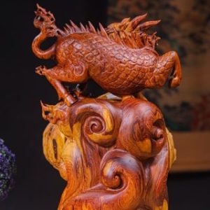 Kỳ Lân Gỗ Nu cẩm