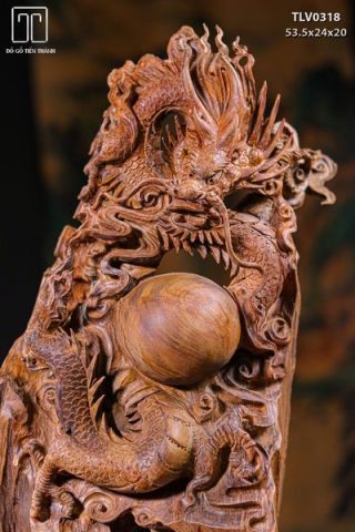 Nhất Long Vờn Ngọc Gỗ Thuỷ Tùng