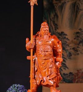 Quan Công Chống Đao Gỗ Hương