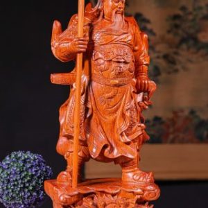 Quan Công Chống Đao Gỗ Hương