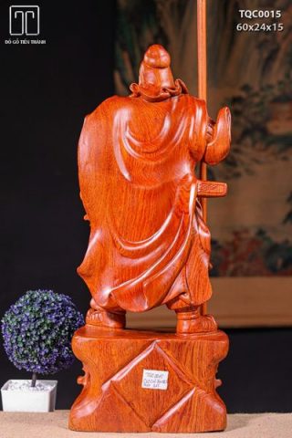 Quan Công Chống Đao Gỗ Hương