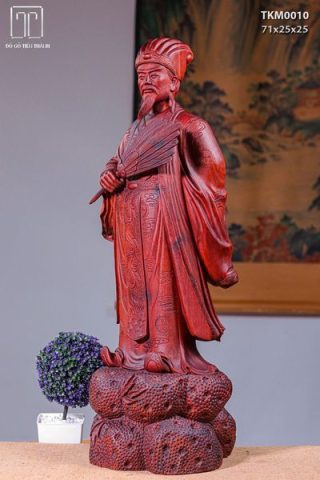 Khổng Minh Gia Cát Lượng Gỗ Tử Đàn