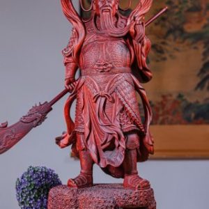 Quan Công Xách Đao Gỗ Tử Đàn