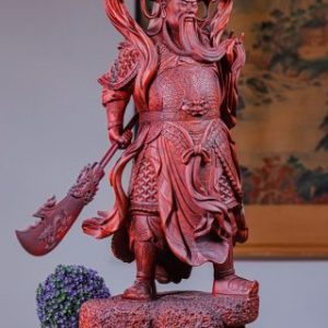 Quan Công Xách Đao Gỗ Tử Đàn