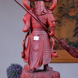 Quan Công Xách Đao Gỗ Tử Đàn