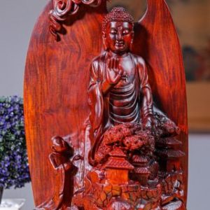 Nhất Tâm Bái Phật Gỗ Trắc