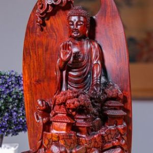 Nhất Tâm Bái Phật Gỗ Trắc