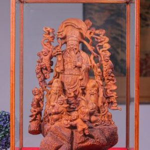 Tam Đa Phúc Lộc Thọ Gỗ Sưa