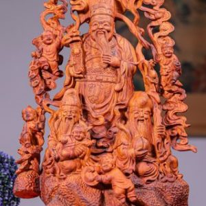 Tam Đa Phúc Lộc Thọ Gỗ Sưa