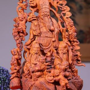 Tam Đa Phúc Lộc Thọ Gỗ Sưa